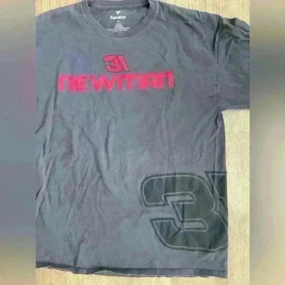 Fanatics Ryan Newman Richard Childress Racing #31 Long Sleeve Shirt Gray Red XL - Picture 3 of 9